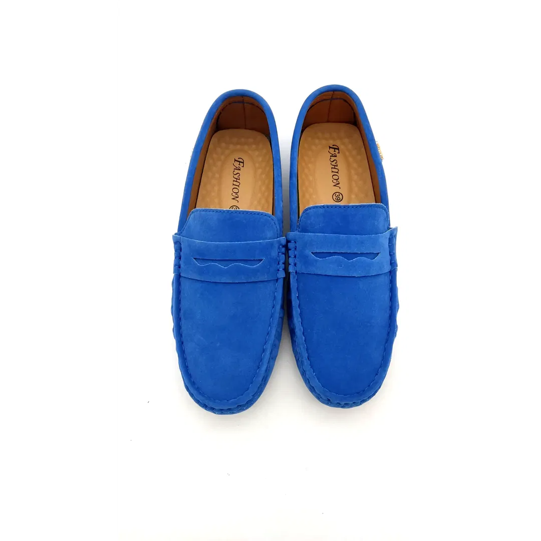 Fashion Herren Schuhe Mokassins blau Gr. 39 - Bild 4