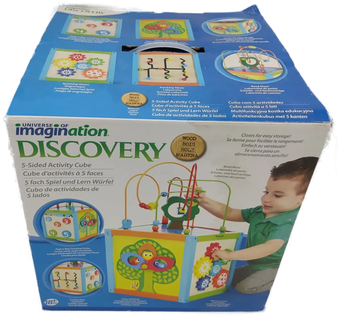 Motorikwürfel für Kinder aus Holz - Bild 1