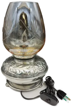 Les Etains Du Prince Eveque Zinn Lampe  - Bild 3