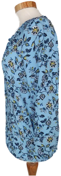 Bonita Damen Bluse blau/gelb/weiß geblümt - S/36 - Bild 3