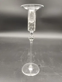 2 Kerzenständer der Marke Rosenthal - Glas mit hübschem Muster - Bild 5