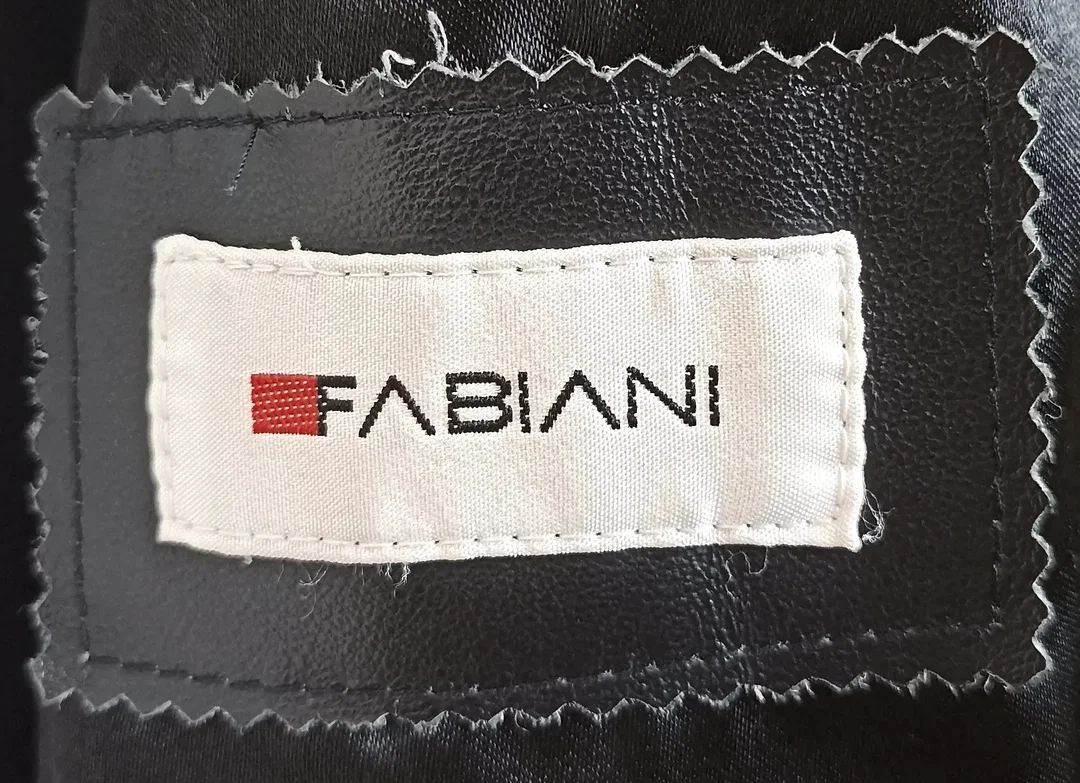 Fabiani Herren Leder Jacke schwarz Gr. 44 – Bild 3