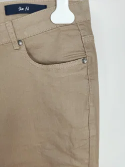 Blue Seven Damen Stretch-Jeans in Beige, Größe 46 – Vorschau 3