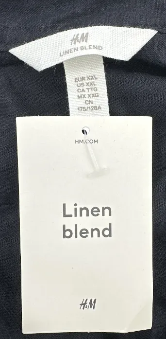 H&M / Linen Blend - Damen Longbluse - Gr. XXL – Bild 4