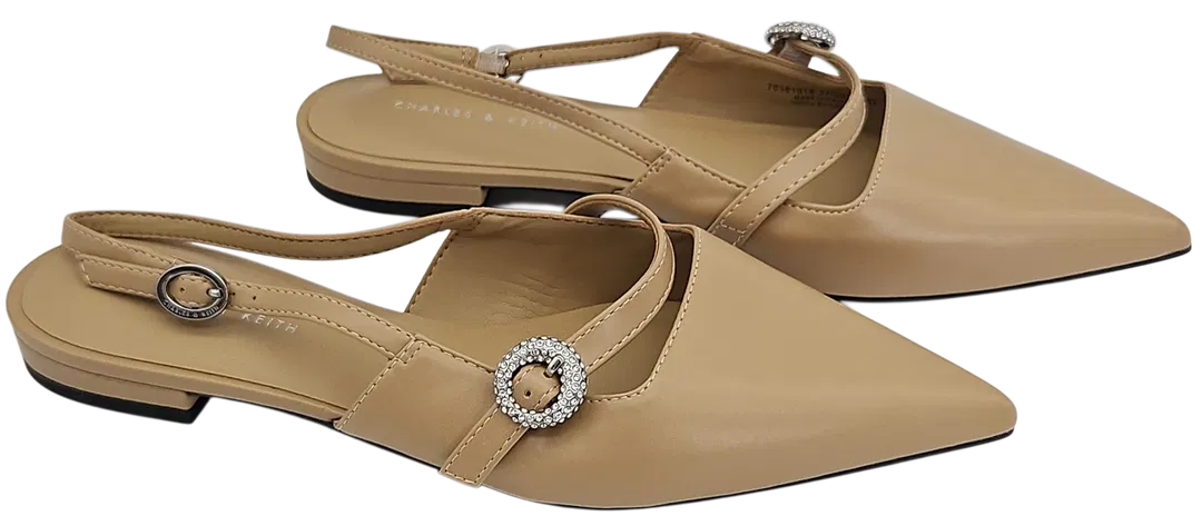 CHARLES & KEITH Damen Sling Pumps, beige - EU 37 - Bild 4