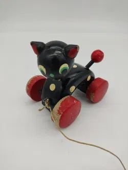 Kleine Katze - Vintage Nachziehspielzeug - Bild 3