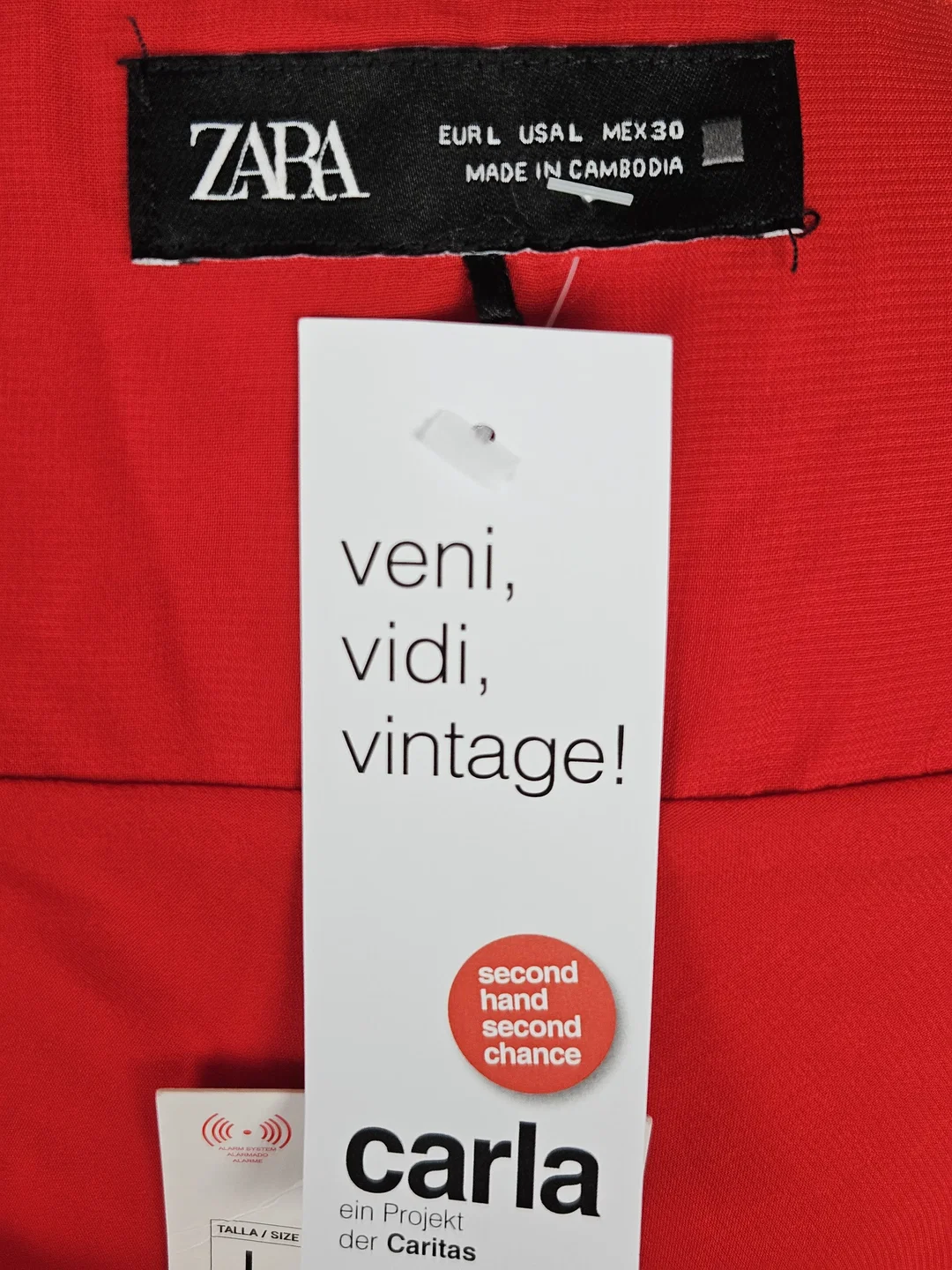 Zara Damen Maxikleid, rot - Gr. L  – Bild 5