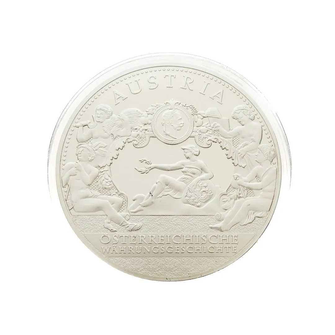 Gedenkmünze Medaille o.J. Österreichische Währungsgeschichte - Franz Joseph 4 Dukaten 1873  – Bild 2