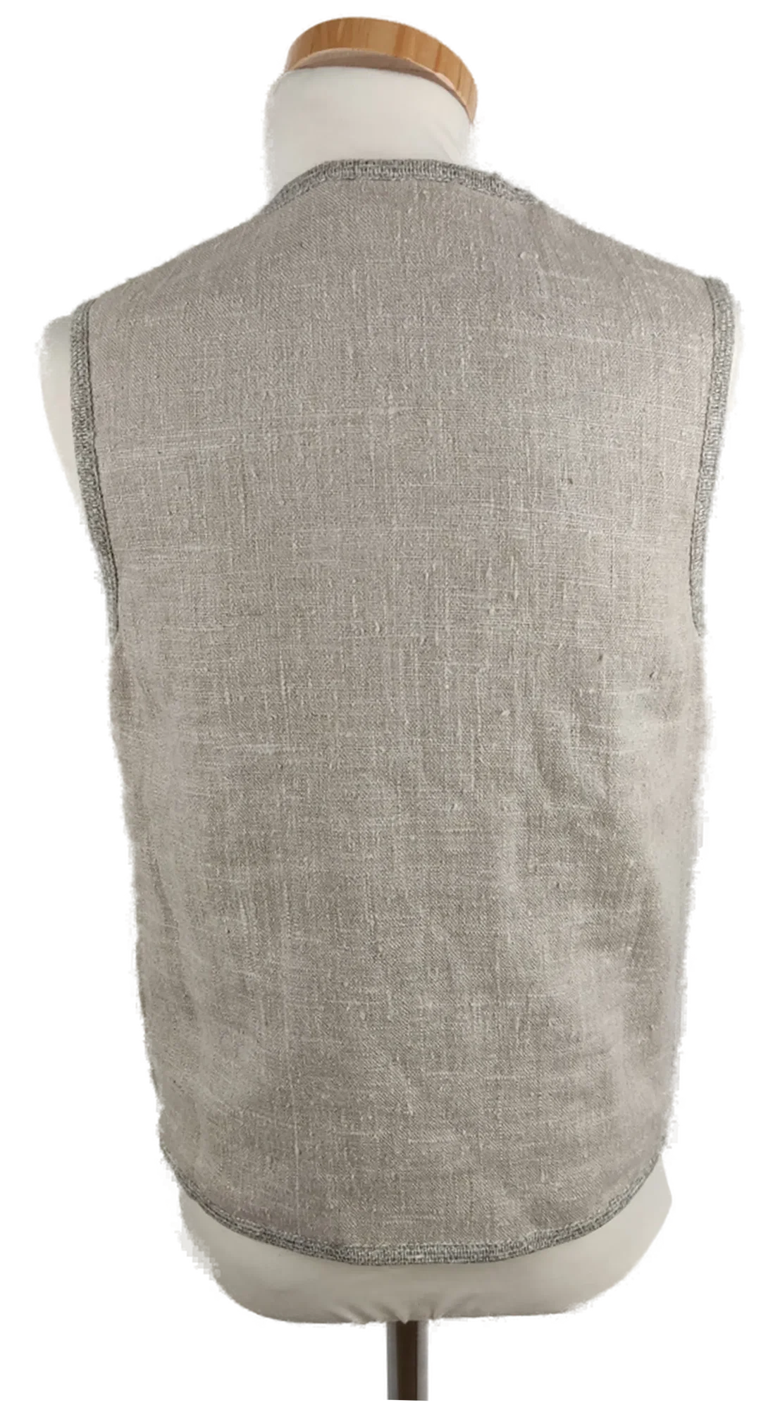 Kinder Trachtengilet "H. Moser", Rundhalsausschnitt, beige/braun mit Knöpfen, Größe 116 – Bild 3