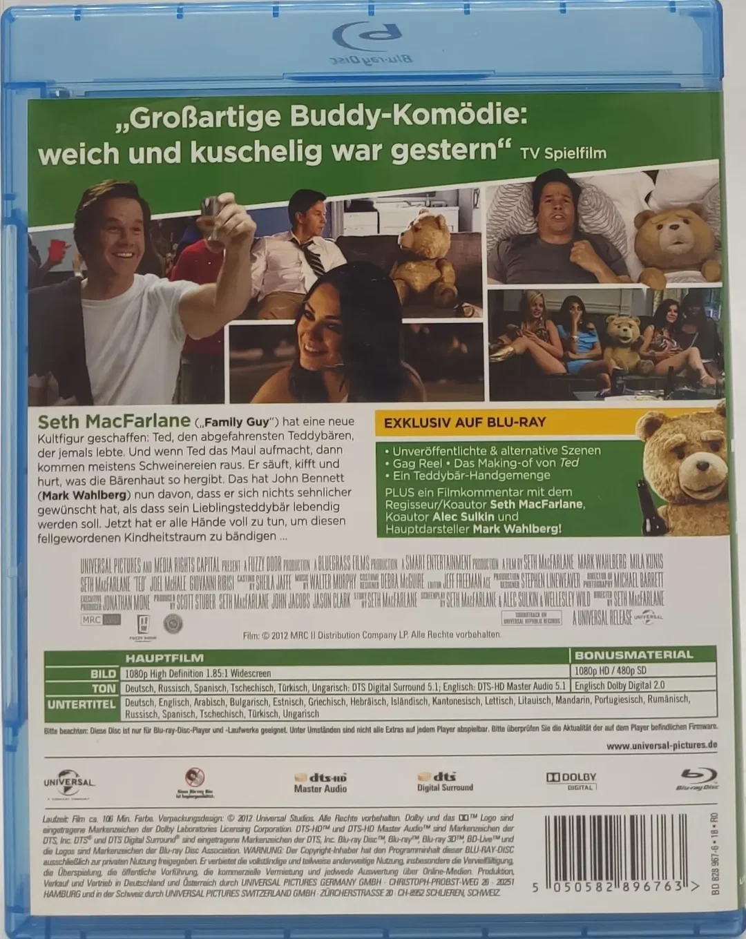 Blu-Ray Disc "Ted"  Wahlberg Mark, Kunis Mila  – Bild 3