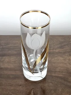 Dekorative Vase mit floralem Muster - Höhe ca. 19 cm  - Bild 2