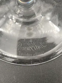 2 Kerzenständer der Marke Rosenthal - Glas mit hübschem Muster - Bild 6