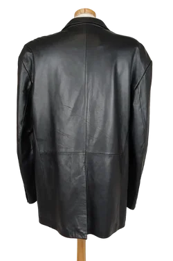 Vintage Gnädig Wien Herren Lederjacke, schwarz - Gr. XXXL - Bild 2