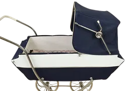 Vintage Puppenwagen aus Holz/Metall - Bild 4