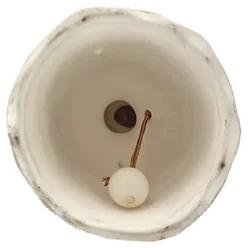 Weihnachtsglocke Engel gemustert - Bild 6