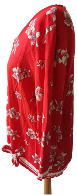 Street One Damen Shirt - rot, geblümt - Gr. 38 - Bild 2