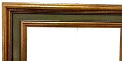 Klassischer Galerie-Bilderrahmen in Gold & Salbeigrün – Vorschau 3