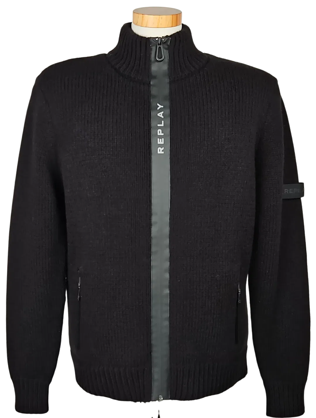 REPLAY Herren Wolljacke, schwarz - Gr. L  - Bild 4