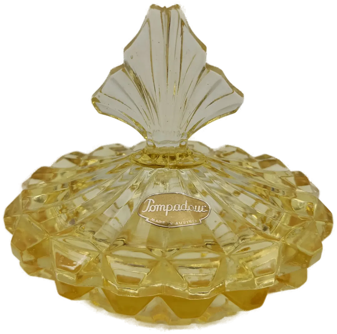 Pompadour Kristallglasschale mit Deckel 1970er Jahre - Bild 1