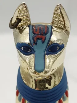 'The sacred  bast cat' Porzellan mit Glaskuppel & Zertifikat von Franklin Mint | Ägyptischer Schatz - Bild 13