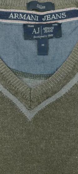 Armani Herren Pullover grün Gr. M - Bild 4