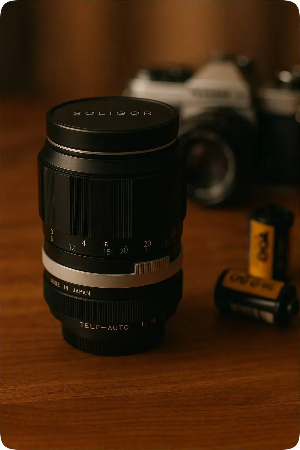 Soligor Tele-Auto 135mm f/3.5 Objektiv mit Tasche - Bild 1