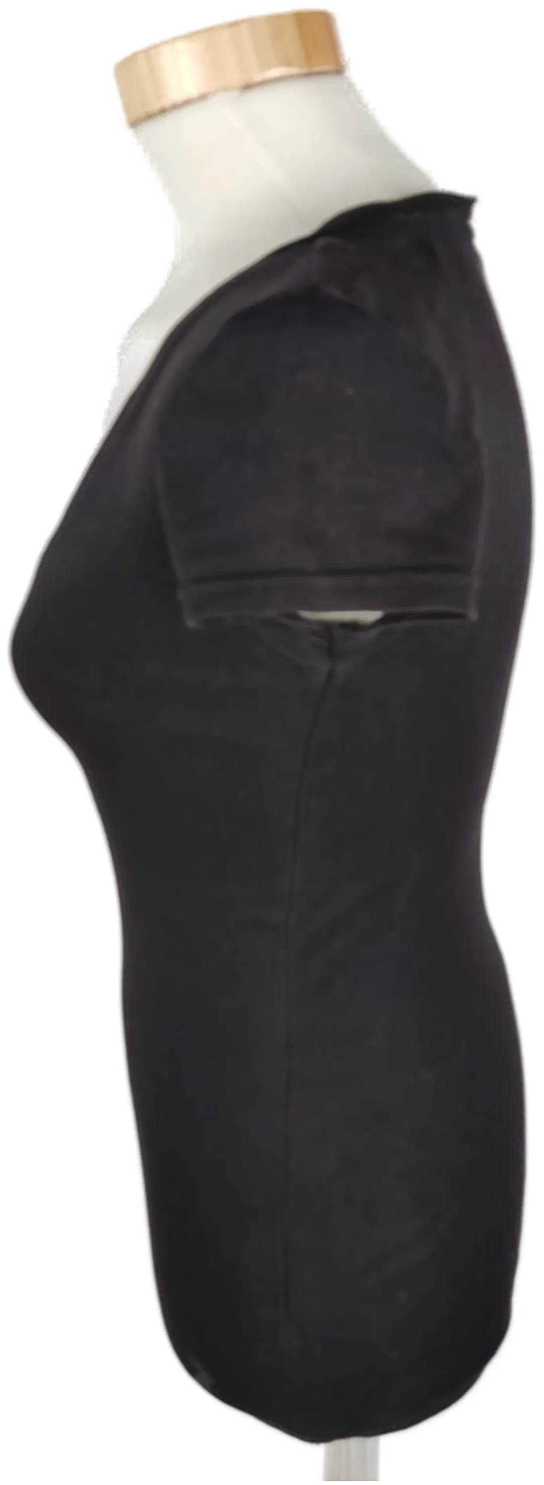 T-Shirt "Tally Weijl", kurzarm mit V-Ausschnitt, schwarz, Größe XS – Bild 2