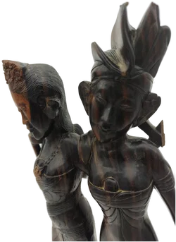 Hochzeitspaar-Figur Holz handgeschnitzt | Bali-Schatz – Vorschau 6