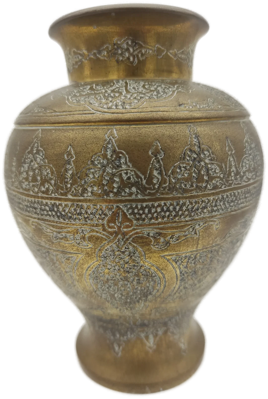 Islamische Arabische Kalligraphie Messingvase | Handgravierter Orientalische Charme - Bild 1