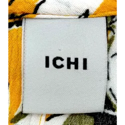 ICHI Damen Blusenshirt kurzärmlig gelb mit Blumenmuster - Gr. M/38 - Bild 4