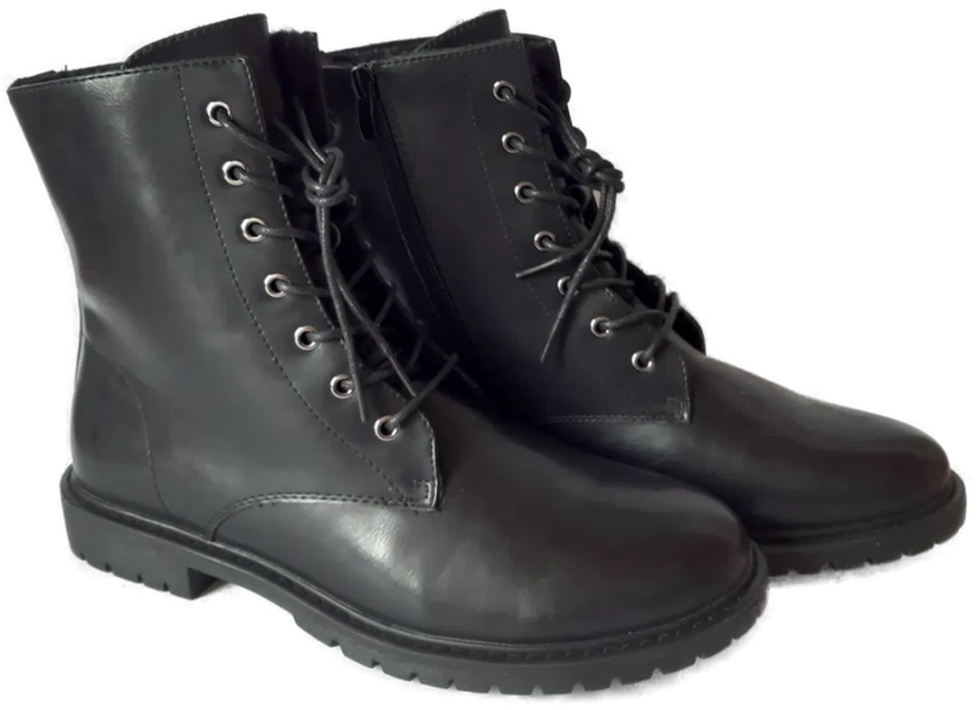 Anna Field Damen Stiefeletten Lederimitat, schwarz - Gr. 42 - Bild 4