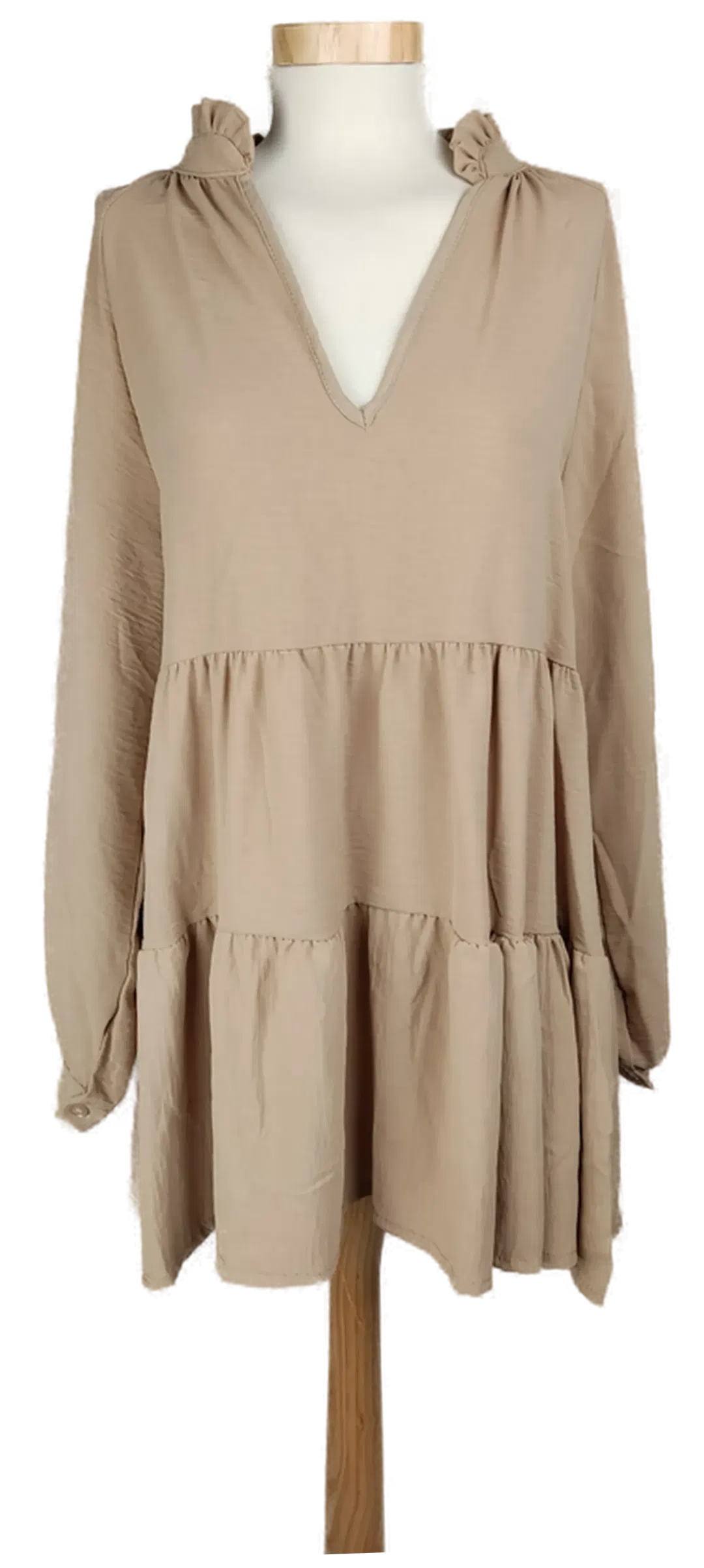 New Collection Damen Minikleid beige - S/M/38 - Bild 1