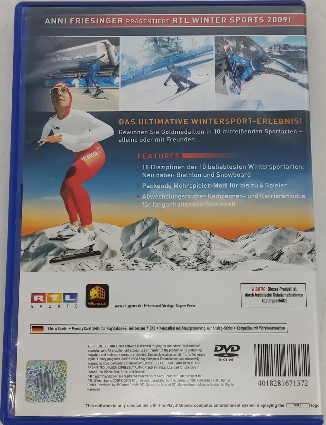 Playstation Sony PS2 Spiel Winter 2009 Sports – Bild 3