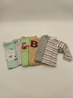 5 Stk. Baby- Oberteile, Shirts, Gr. 50/56