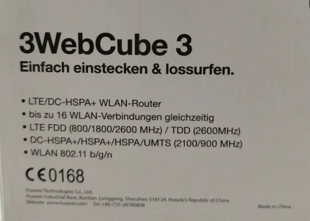 LTE-WLAN-Router 3WebCube (Huawai) B190 LTE | Sofort Startklar – Bild 2