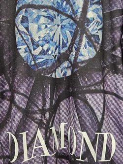 Diamond Supply Co. Herren T-Shirt, schwarz/violett - Gr. L - Bild 3