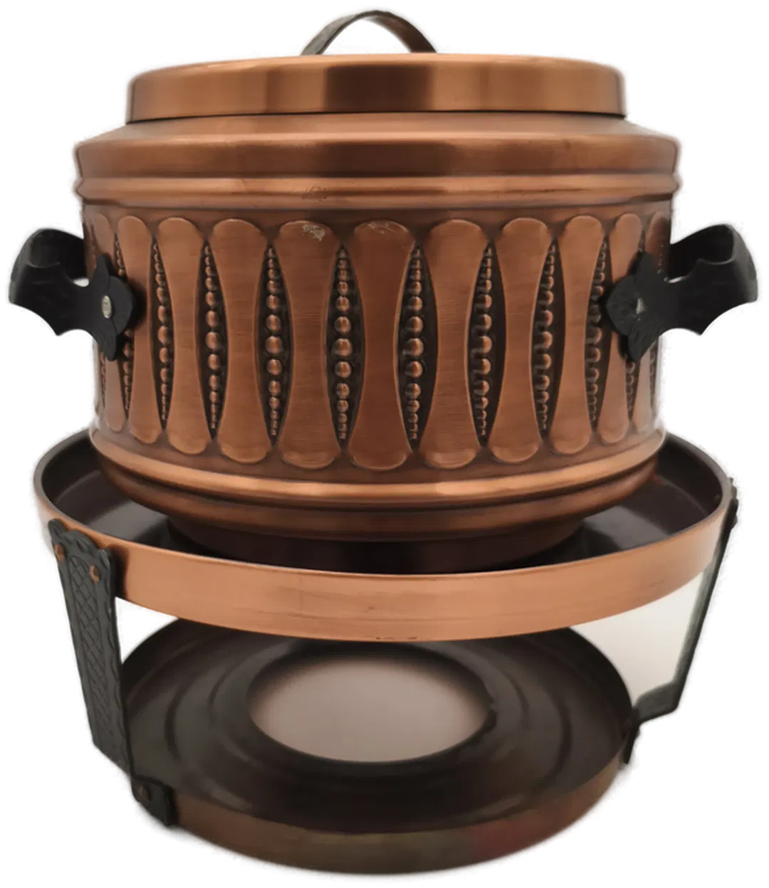 Fonduetopf mit Brennbehälter - Bild 1