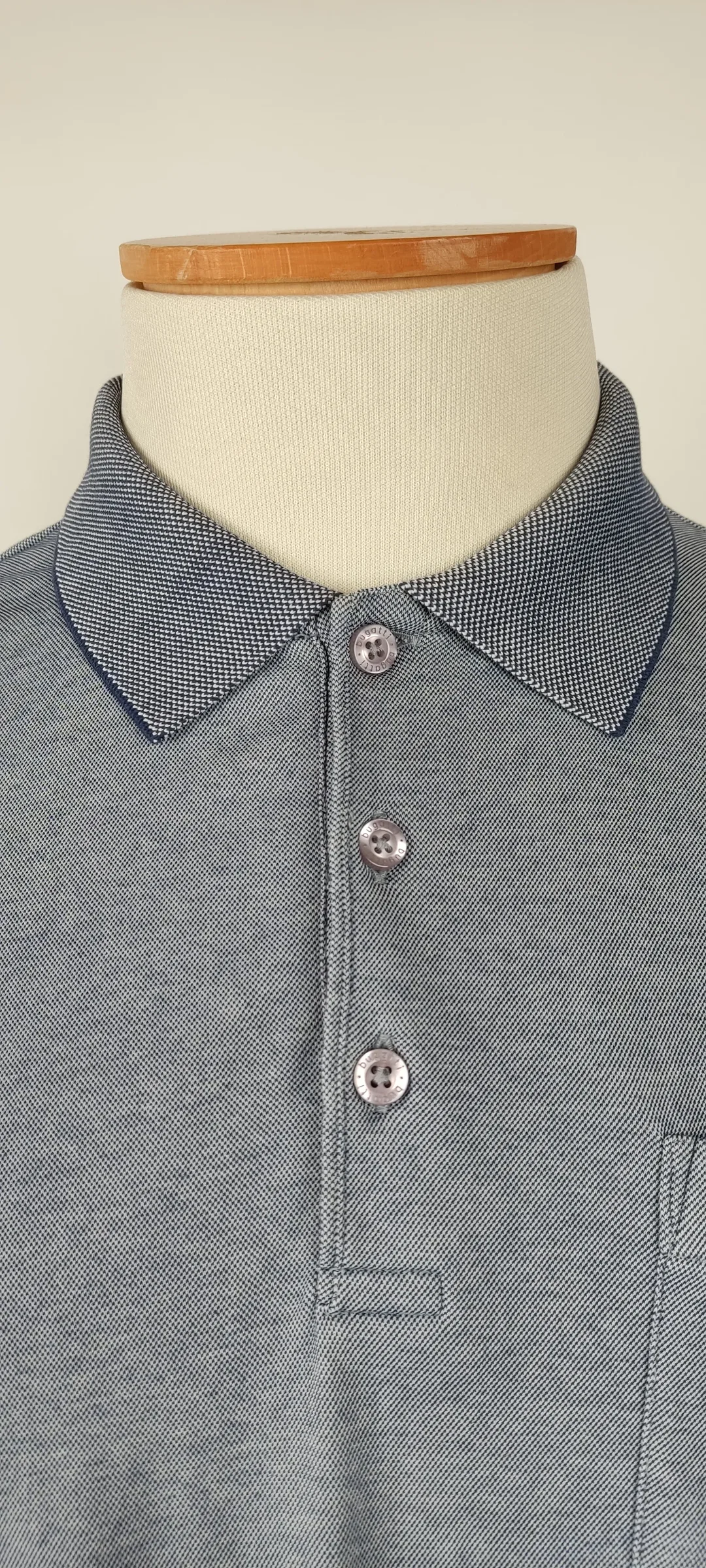 Bugatti Herren Poloshirt Grau Meliert | Zeitloser Regular Fit – Bild 7