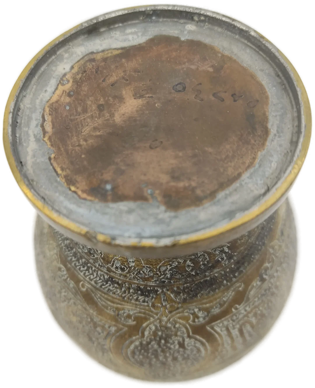 Islamische Arabische Kalligraphie Messingvase | Handgravierter Orientalische Charme – Bild 11