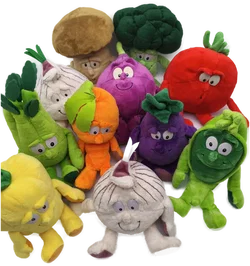 11 Stk. Plüschfiguren, Sammlerstücke, Goodness Gang "Gemüse"