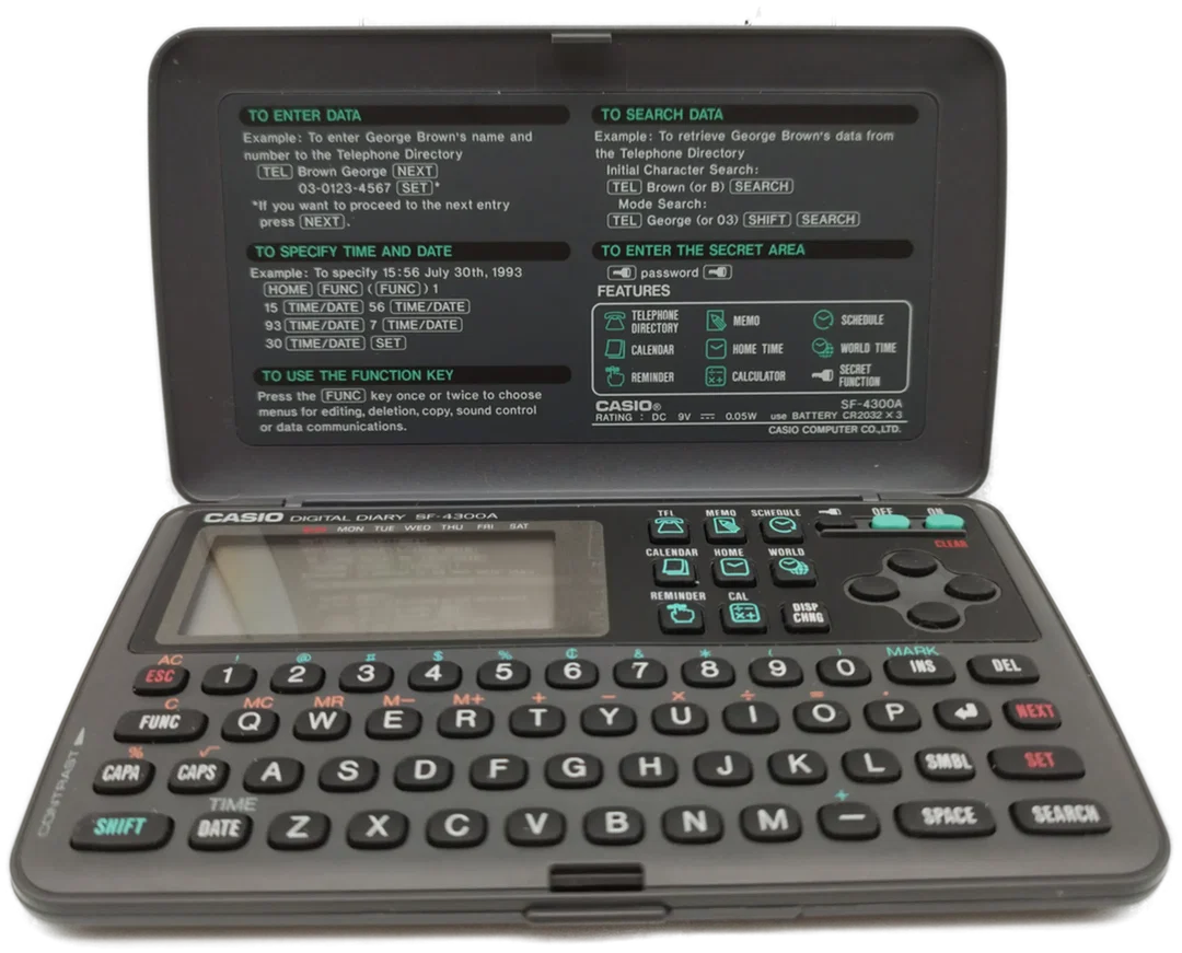 CASIO Digital Diary SF-4300A - 32KB / Made in Taiwan - Bild 1