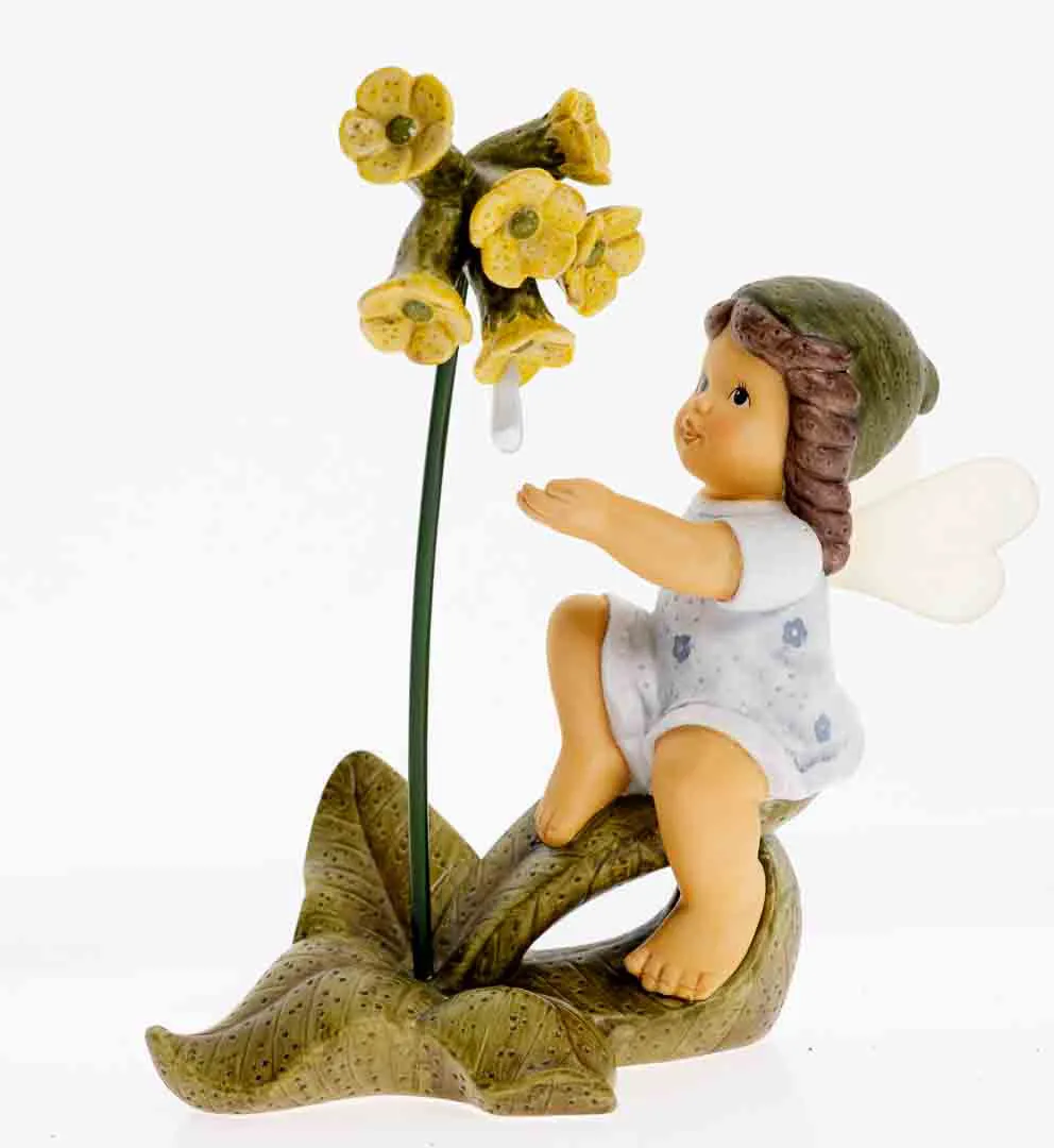 Orginal: Seltene-Nina & Marco Porzellanfigur „Elfe unter Schlüsselblume“ - Bild 1