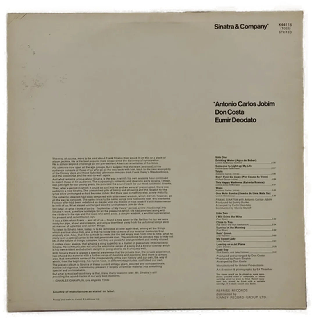 LP Vinyl Frank Sinatra "Sinatra & Company" – Bild 3