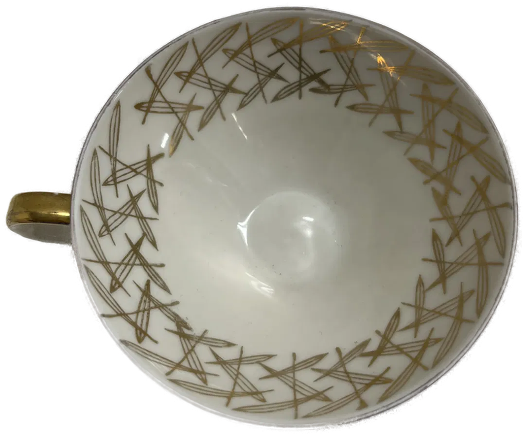 Vintage Sammeltasse mit grafischem Design - 10,5 x 5 cm - Gute Qualität - Bild 1