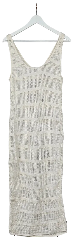 Zara Damen Midikleid, weiß - Gr. M  - Bild 2