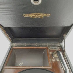 Koffergrammophon, The Gramophone Co. Ltd, inkl. 14 Schellacks Deko-Rarität | Unikat Mit Geschichte – Vorschau 5