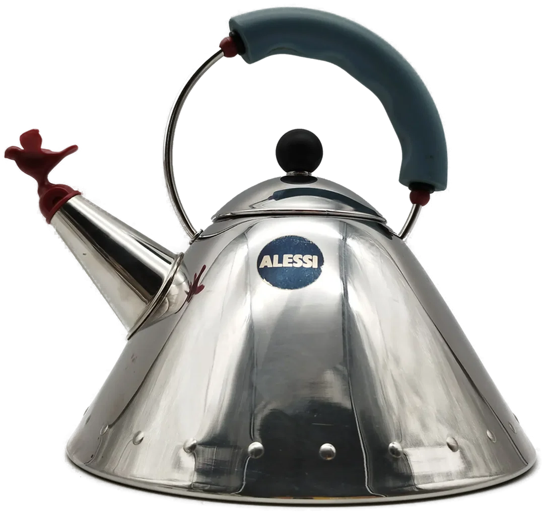ALESSI Teekanne mit charmantem Stöpsel - ca. 16cm hoch - Bild 1