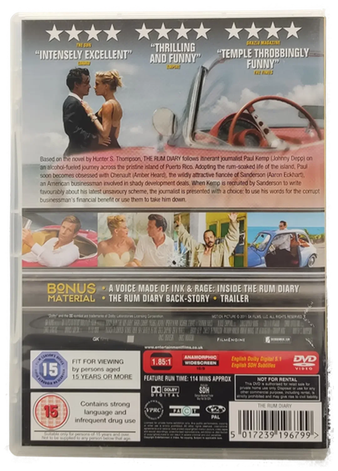 DVD "The Rum Diary" mit Johnny Depp und Amber Heard – Bild 2
