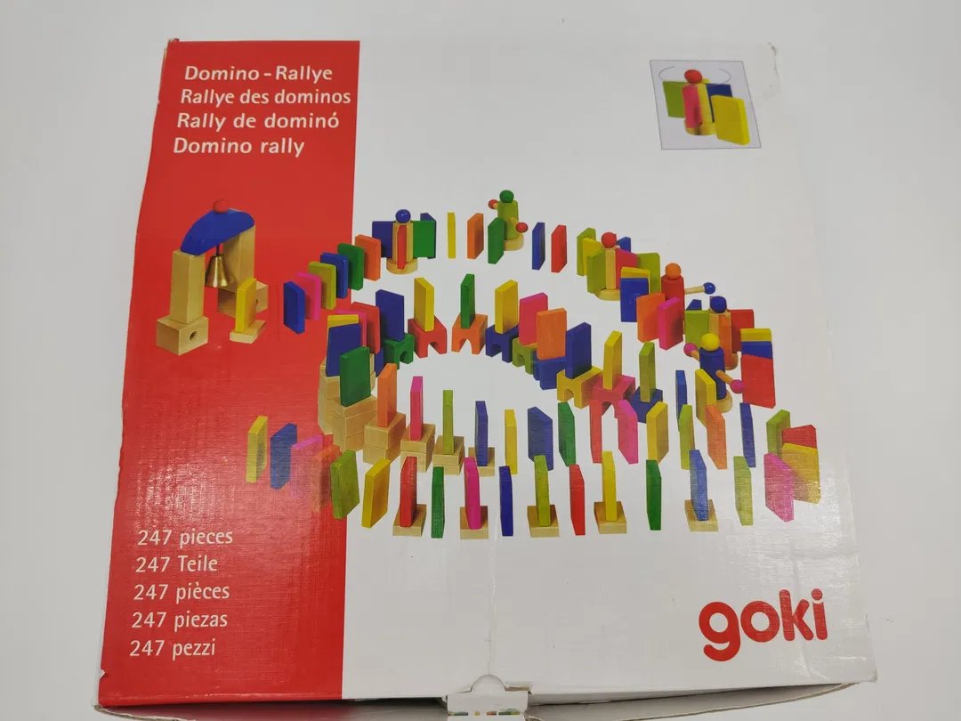 goki - Domino Rallye , neuwertiger Holzbaukasten - Bild 4
