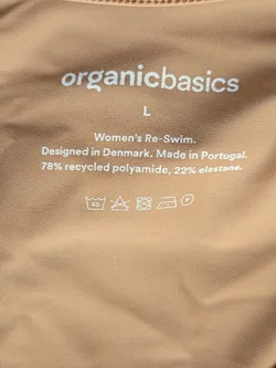 Organic Basics Damen Badeanzug, ocker - Gr. L  - Bild 4